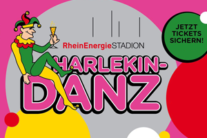 Der Harlekin-Danz RheinEnergieStadion Lesegesellschaft zu Köln von 1872