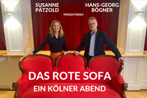 Lesegesellschaft zu KÖln lädt ein: Das rote Sofa – ein kölner Abend, Moderation: Hans-Georg Bögner und Susanne Pätzold